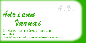 adrienn varnai business card